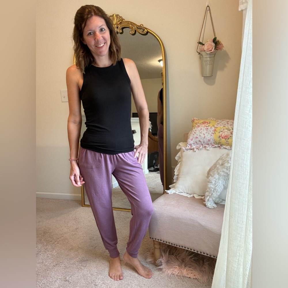 Mauve Victoria’s Secret PINK jogger lounge bottoms